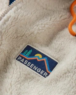Fleece|Fleece|Passenger Nestling Recycled Polar-Lined Sherpa Fleece - Tidal Blue TidalBlue