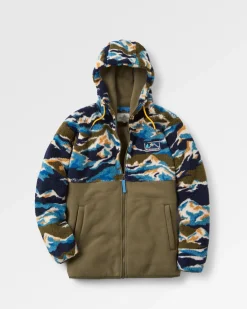Fleece|Fleece|Passenger Nestling Recycled Polar-Lined Sherpa Fleece - Mount Scenic Khaki Green MountScenicKhakiGreen