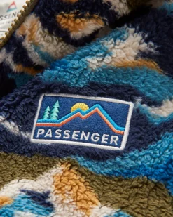 Fleece|Fleece|Passenger Nestling Recycled Polar-Lined Sherpa Fleece - Mount Scenic Khaki Green MountScenicKhakiGreen