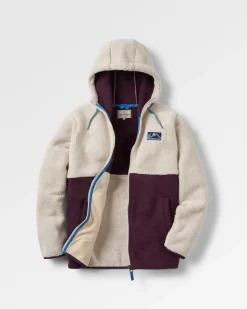 Fleece|Fleece|Passenger Nestling Recycled Polar-Lined Sherpa Fleece - Deep Plum DeepPlum