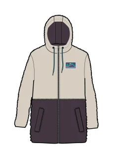 Fleece|Fleece|Passenger Nestling Recycled Polar-Lined Sherpa Fleece - Deep Plum DeepPlum