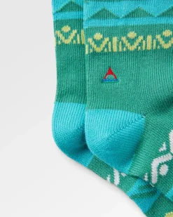Socks|Passenger Nettle Organic Patterned Socks - Arctic