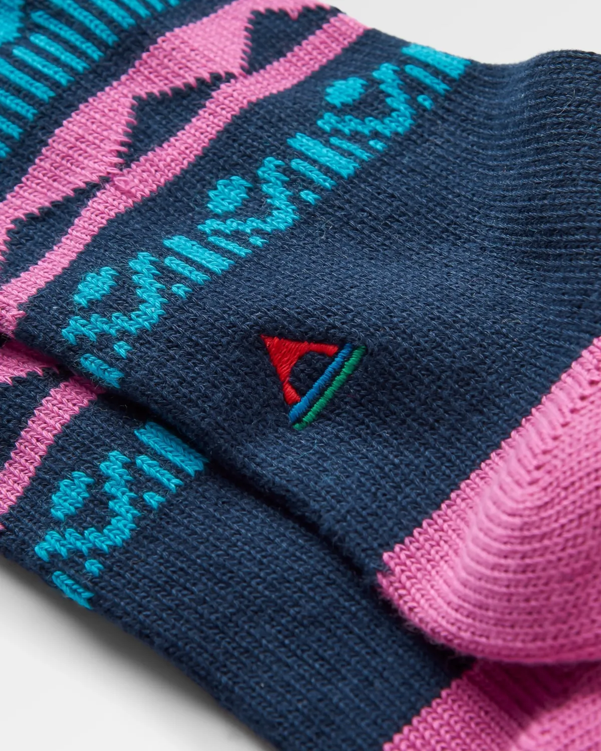 Socks|Passenger Nettle Organic Patterned Socks - Rich Navy RichNavy
