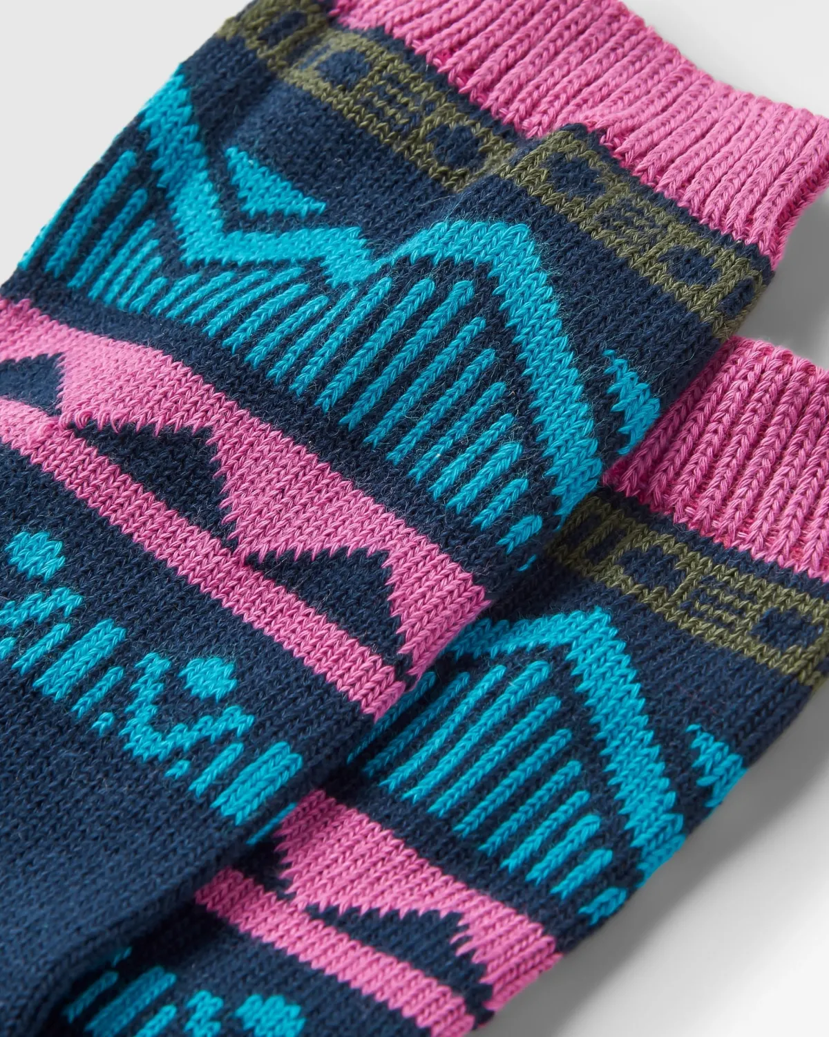 Socks|Passenger Nettle Organic Patterned Socks - Rich Navy RichNavy
