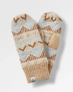 Gloves|Passenger Nettle Recycled Fleece Lined Mittens - Birch