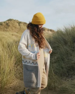 Knitwear|Sweaters|Passenger Nettle Recycled Knitted Cardigan - Birch