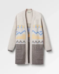 Knitwear|Sweaters|Passenger Nettle Recycled Knitted Cardigan - Birch