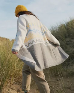 Knitwear|Sweaters|Passenger Nettle Recycled Knitted Cardigan - Birch