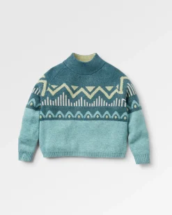 Knitwear|Sweaters|Passenger Nettle Recycled Knitted Sweater - Arctic