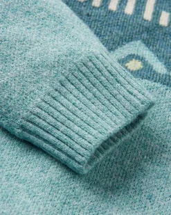 Knitwear|Sweaters|Passenger Nettle Recycled Knitted Sweater - Arctic