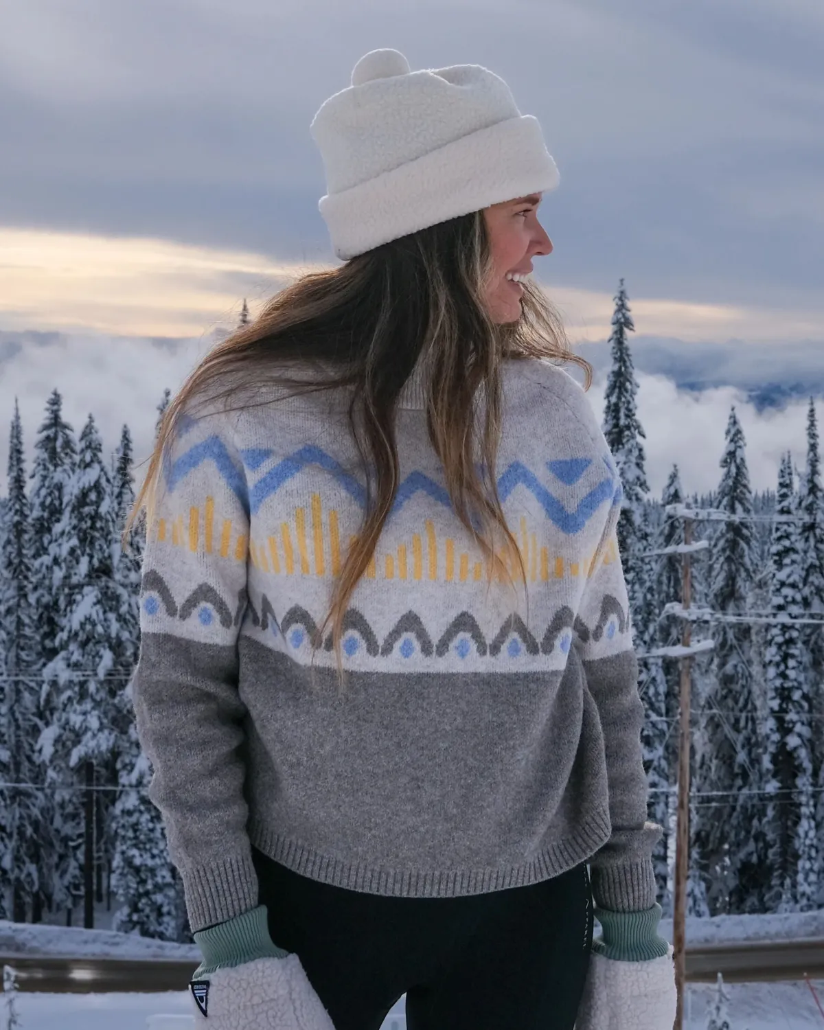 Knitwear|Sweaters|Passenger Nettle Recycled Knitted Sweater - Birch