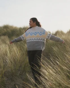 Knitwear|Sweaters|Passenger Nettle Recycled Knitted Sweater - Birch