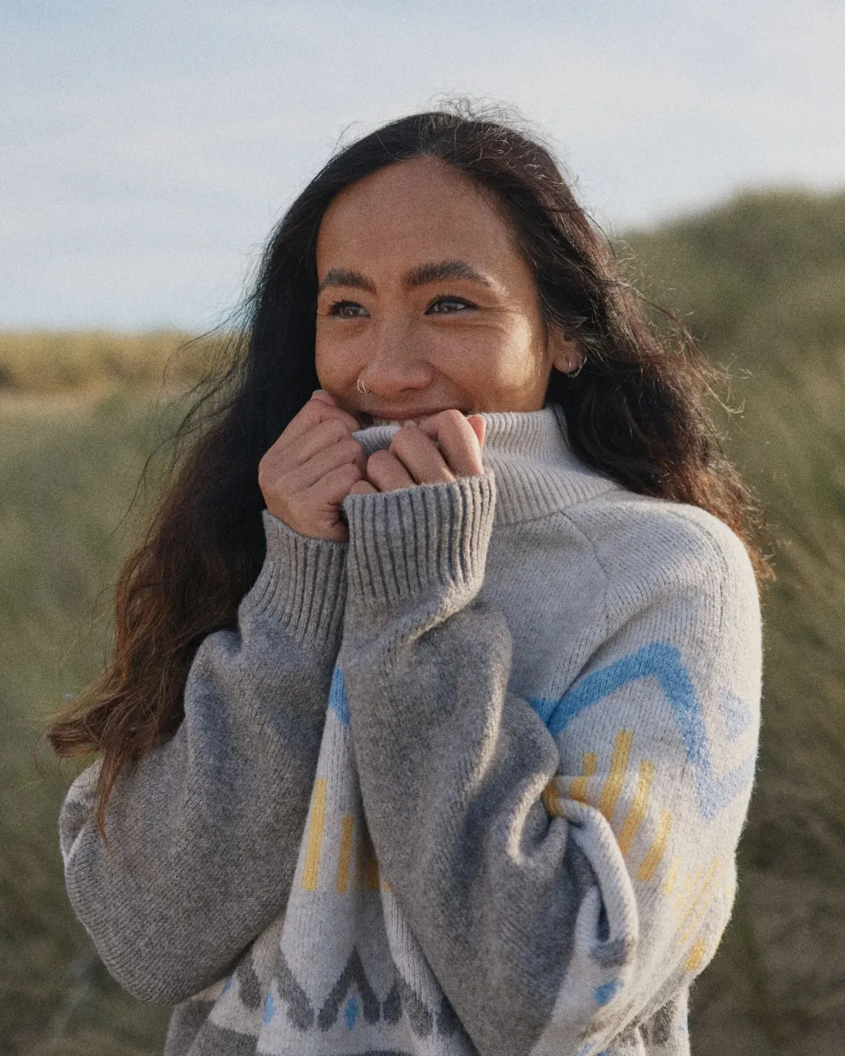 Knitwear|Sweaters|Passenger Nettle Recycled Knitted Sweater - Birch