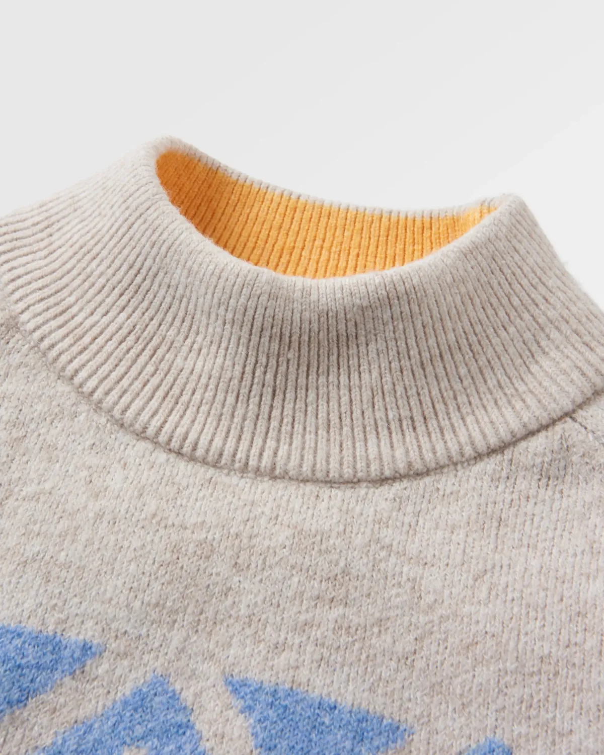 Knitwear|Sweaters|Passenger Nettle Recycled Knitted Sweater - Birch