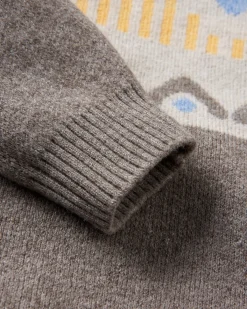 Knitwear|Sweaters|Passenger Nettle Recycled Knitted Sweater - Birch