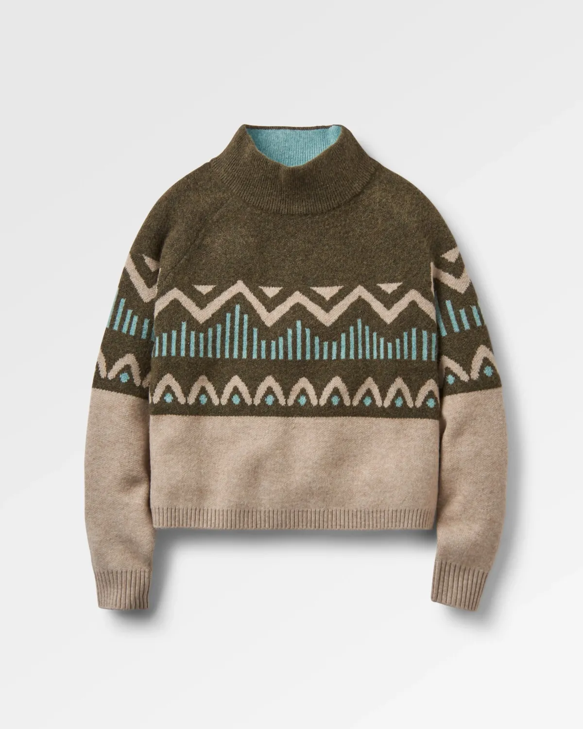 Sweaters|Knitwear|Passenger Nettle Recycled Knitted Sweater - Khaki Green KhakiGreen