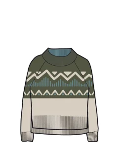 Sweaters|Knitwear|Passenger Nettle Recycled Knitted Sweater - Khaki Green KhakiGreen