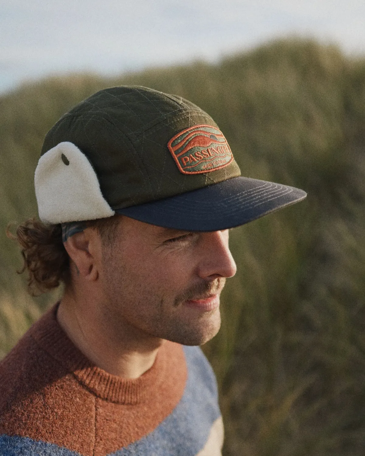 Hats & Caps|Caps & Hats|Passenger Nightfall Recycled Polar Fleece Lined Hat - Dusty Olive DustyOlive