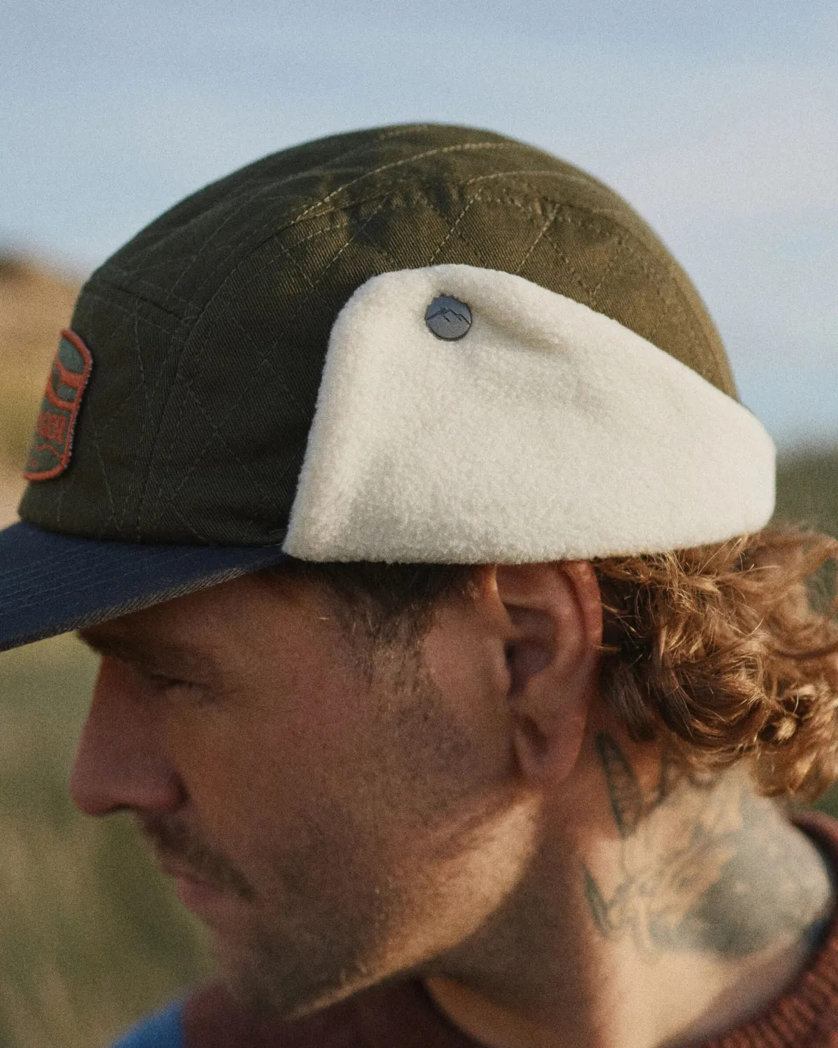 Hats & Caps|Caps & Hats|Passenger Nightfall Recycled Polar Fleece Lined Hat - Dusty Olive DustyOlive