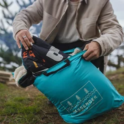 Blankets|Blankets|Passenger Nomadic Recycled Sherpa Blanket - Black 'Nowhere Bound' Print Black'NowhereBound'Print