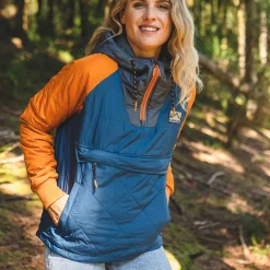 Insulated|Jackets|Passenger Ocean Recycled Insulated Half Zip Jacket - Ensign Blue EnsignBlue