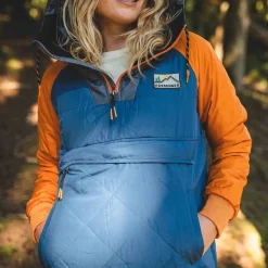 Insulated|Jackets|Passenger Ocean Recycled Insulated Half Zip Jacket - Ensign Blue EnsignBlue
