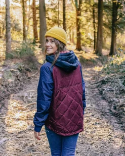 Insulated|Jackets|Passenger Ocean Recycled Insulated Half Zip Jacket - Windsor Wine WindsorWine
