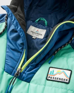 Insulated|Jackets|Passenger Ocean Recycled Insulated Half Zip Jacket - Green Spruce GreenSpruce