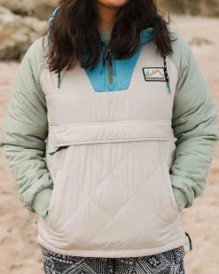 Jackets|Insulated|Passenger Ocean Recycled Insulated Half Zip Jacket - Pebble Gray PebbleGray