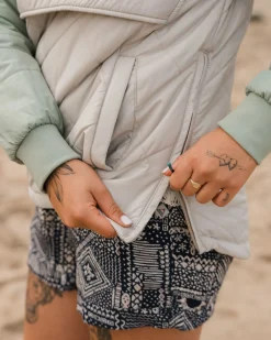 Jackets|Insulated|Passenger Ocean Recycled Insulated Half Zip Jacket - Pebble Gray PebbleGray