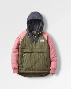 Jackets|Insulated|Passenger Ocean Recycled Insulated Half Zip Jacket - Dusty Olive DustyOlive