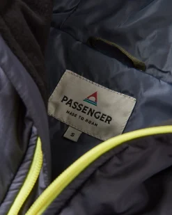 Jackets|Insulated|Passenger Ocean Recycled Insulated Half Zip Jacket - Dusty Olive DustyOlive