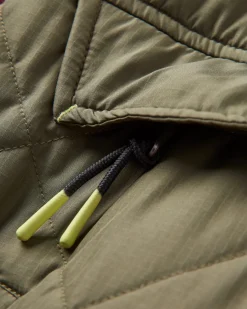 Jackets|Insulated|Passenger Ocean Recycled Insulated Half Zip Jacket - Dusty Olive DustyOlive