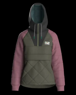 Jackets|Insulated|Passenger Ocean Recycled Insulated Half Zip Jacket - Dusty Olive DustyOlive