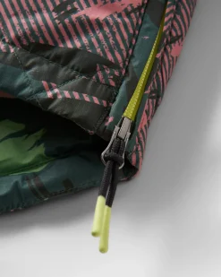 Jackets|Insulated|Passenger Ocean Recycled Insulated Half Zip Jacket - Abstract Mountain Fir Tree AbstractMountainFirTree