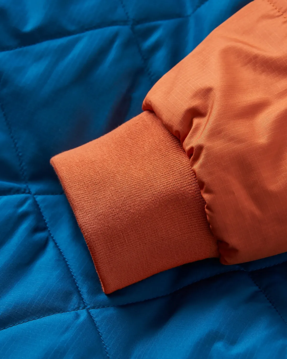 Jackets|Insulated|Passenger Oceanic Recycled Insulated Half Zip Jacket - Tidal Blue/Burnt Orange TidalBlue/BurntOrange