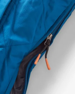 Jackets|Insulated|Passenger Oceanic Recycled Insulated Half Zip Jacket - Tidal Blue/Burnt Orange TidalBlue/BurntOrange