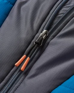 Jackets|Insulated|Passenger Oceanic Recycled Insulated Half Zip Jacket - Tidal Blue/Burnt Orange TidalBlue/BurntOrange