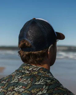 Caps & Hats|Caps & Hats|Passenger Odyssey Mesh Snapback Hat - Rich Navy/Rubber RichNavy/Rubber