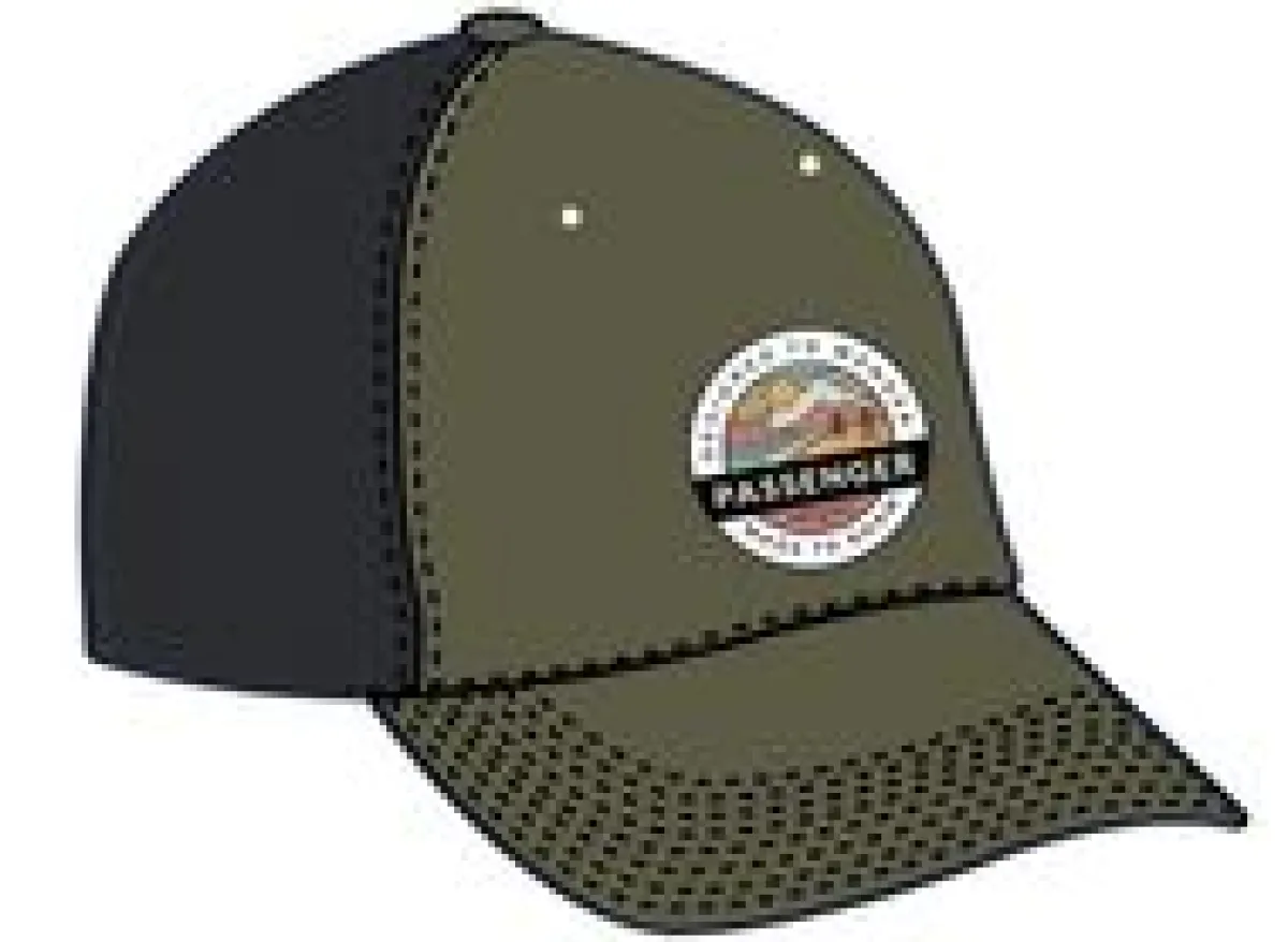 Hats & Caps|Caps & Hats|Passenger Odyssey Mesh Snapback Hat - Khaki Green KhakiGreen
