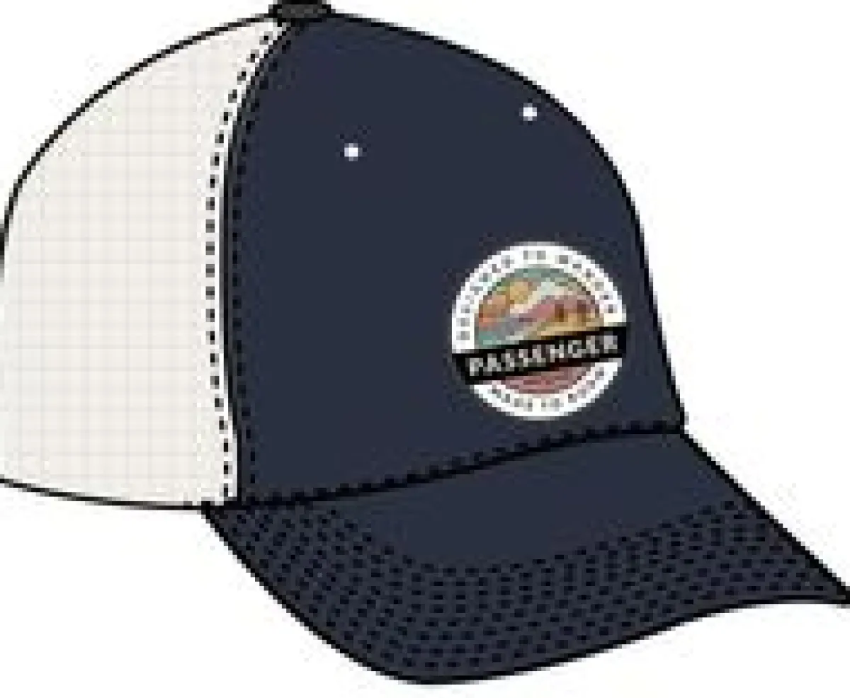 Hats & Caps|Caps & Hats|Passenger Odyssey Mesh Snapback Hat - Rich Navy RichNavy