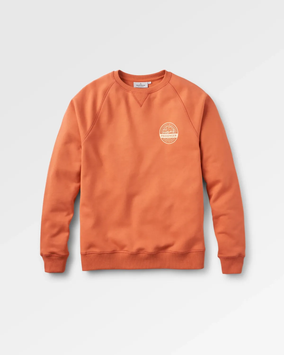 Hoodies & Sweatshirts|Sweatshirts|Passenger Odyssey Organic Cotton Long Sleeve Sweatshirt - Burnt Orange BurntOrange