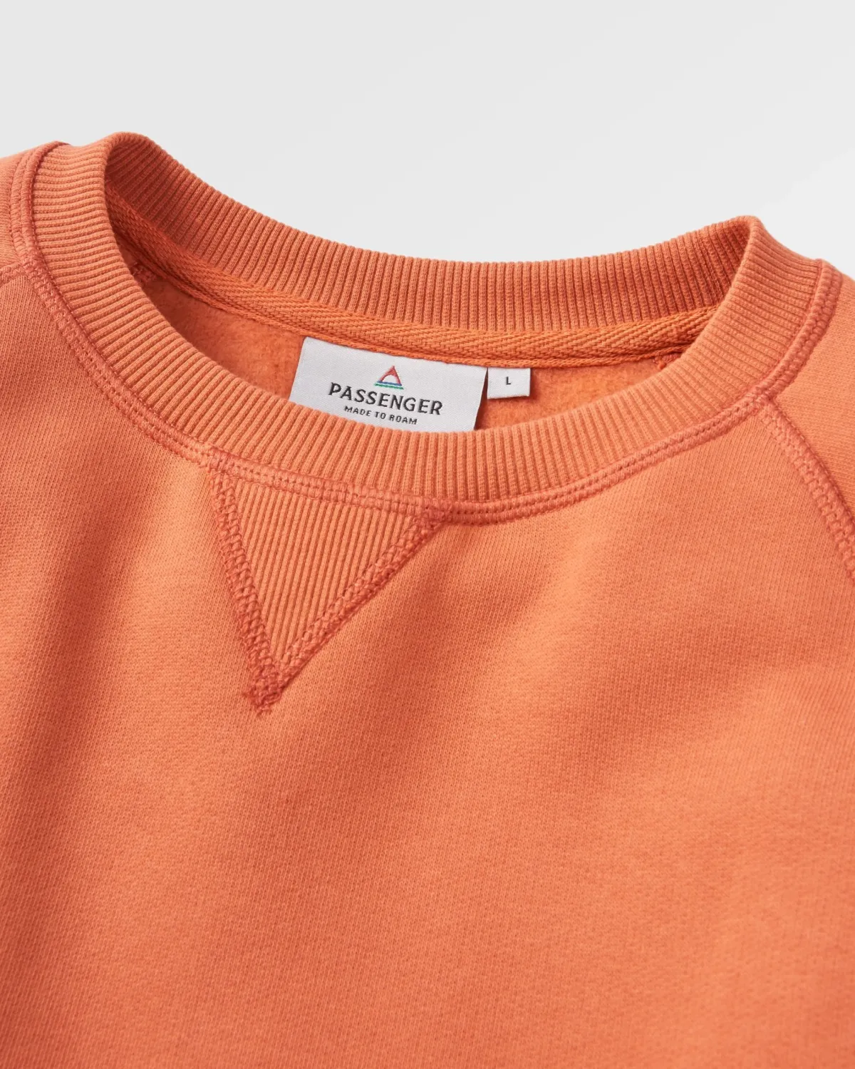 Hoodies & Sweatshirts|Sweatshirts|Passenger Odyssey Organic Cotton Long Sleeve Sweatshirt - Burnt Orange BurntOrange