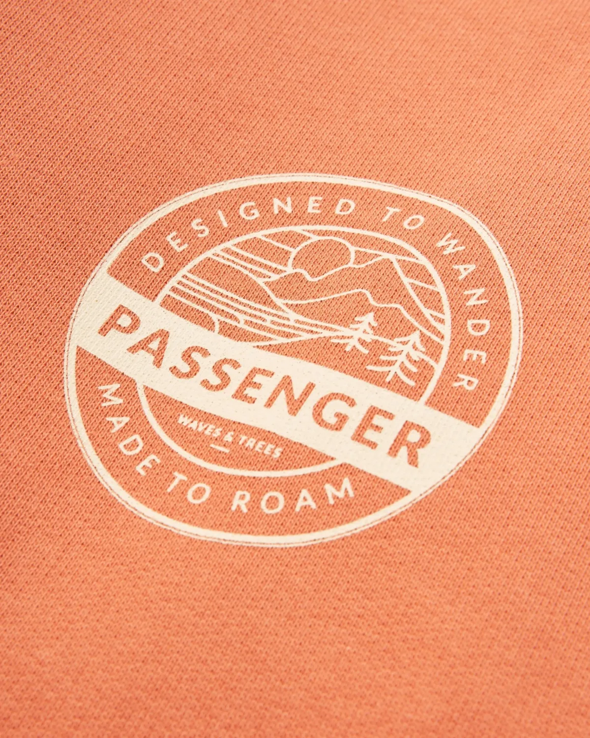 Hoodies & Sweatshirts|Sweatshirts|Passenger Odyssey Organic Cotton Long Sleeve Sweatshirt - Burnt Orange BurntOrange