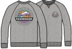 Sweatshirts|Hoodies & Sweatshirts|Passenger Odyssey Organic Cotton Sweatshirt - Mid Gray Marl MidGrayMarl