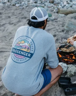 Sweatshirts|Hoodies & Sweatshirts|Passenger Odyssey Organic Cotton Sweatshirt - Mid Gray Marl MidGrayMarl