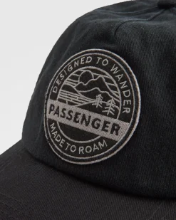 Caps & Hats|Caps & Hats|Passenger Odyssey Recycled 5 Panel Hat - Black