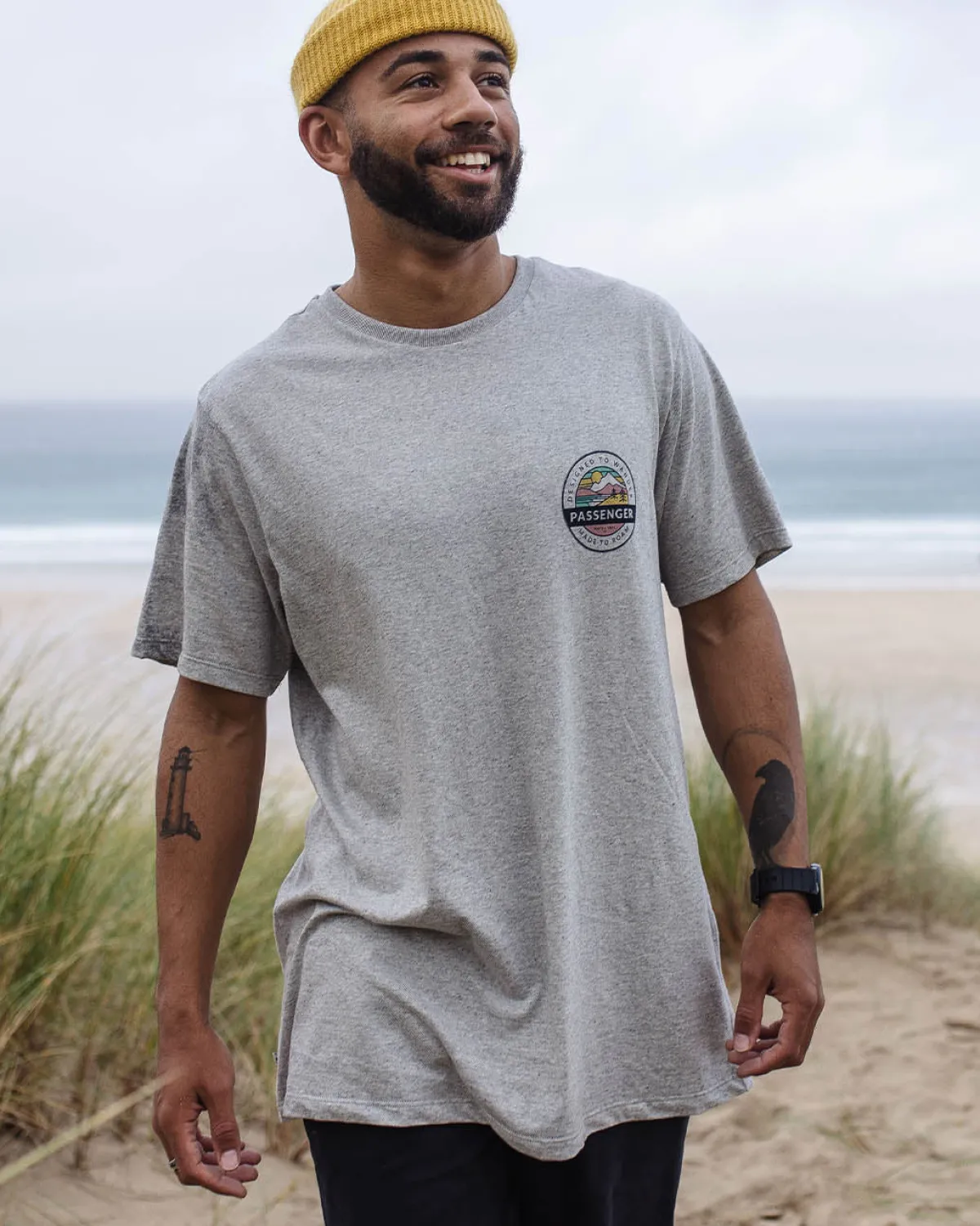 T-Shirts & Tank Tops|T-Shirts & Tank Tops|Passenger Odyssey Recycled Cotton T-Shirt - Gray Marl GrayMarl