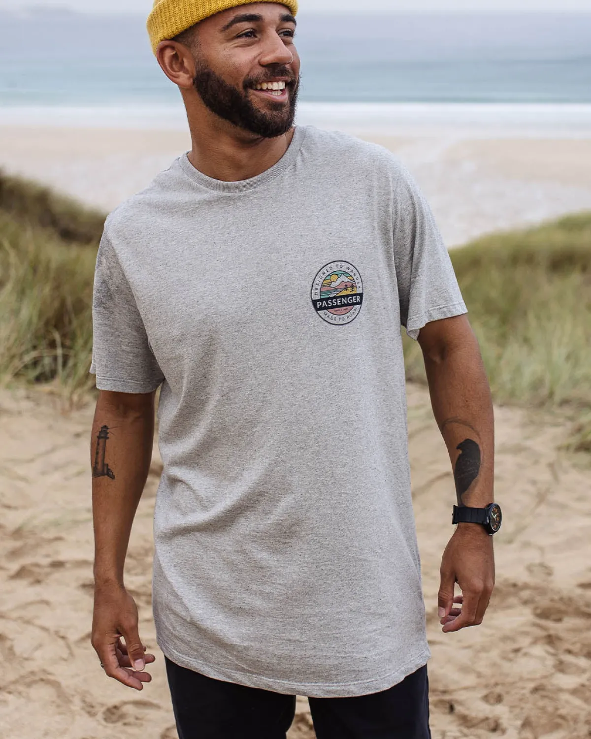 T-Shirts & Tank Tops|T-Shirts & Tank Tops|Passenger Odyssey Recycled Cotton T-Shirt - Gray Marl GrayMarl