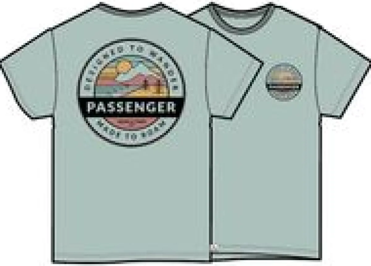 T-Shirts & Tank Tops|T-Shirts & Tank Tops|Passenger Odyssey Recycled Cotton T-Shirt - Surf Spray SurfSpray